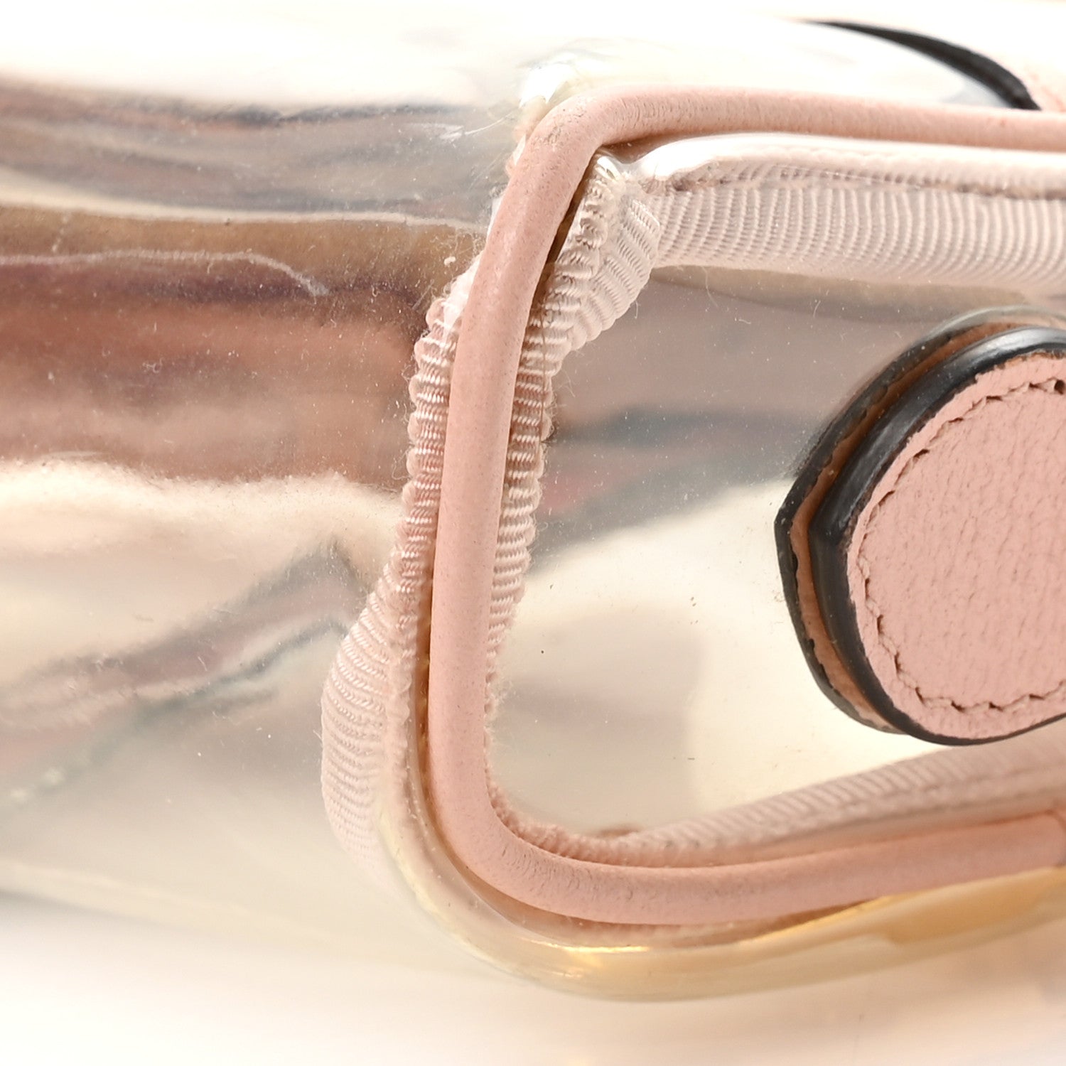Gucci Vinyl Web Mini Ophidia Transparent Shoulder Bag Perfect Pink 9 of 9
