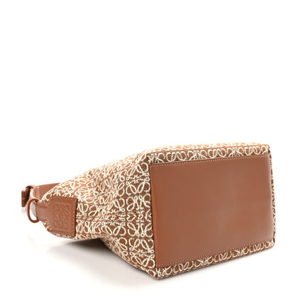 Loewe Jacquard Anagram Calfskin Small Cubi Bag Tan Pecan 4 of 10