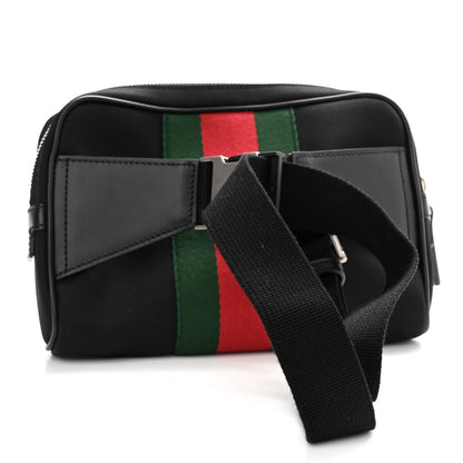 Gucci Canvas Web Slim Belt Bag Black 3 of 10
