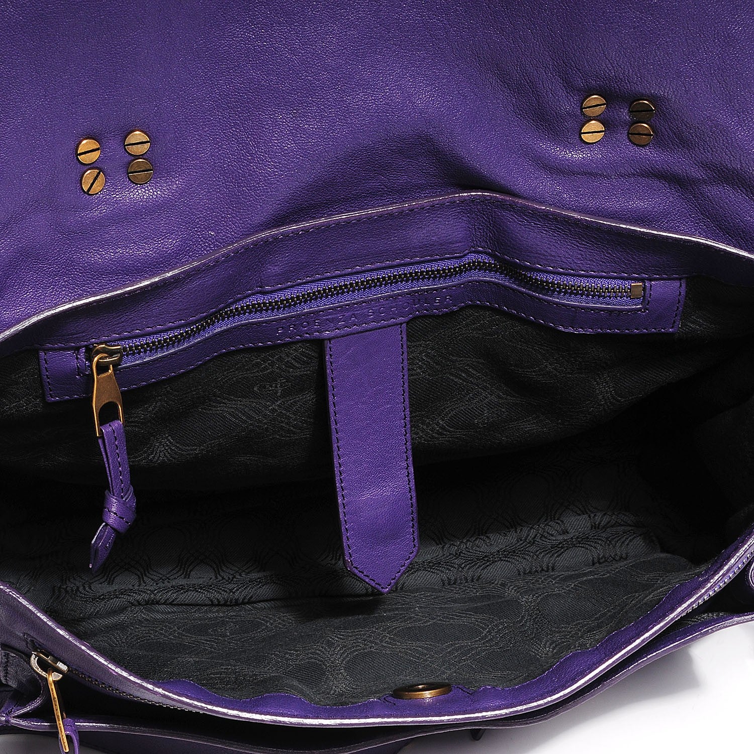 Proenza Schouler Lambskin Large PS1 Satchel Violet 11 of 12