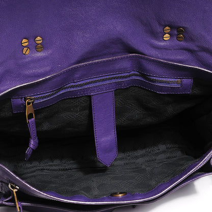 Proenza Schouler Lambskin Large PS1 Satchel Violet 11 of 12