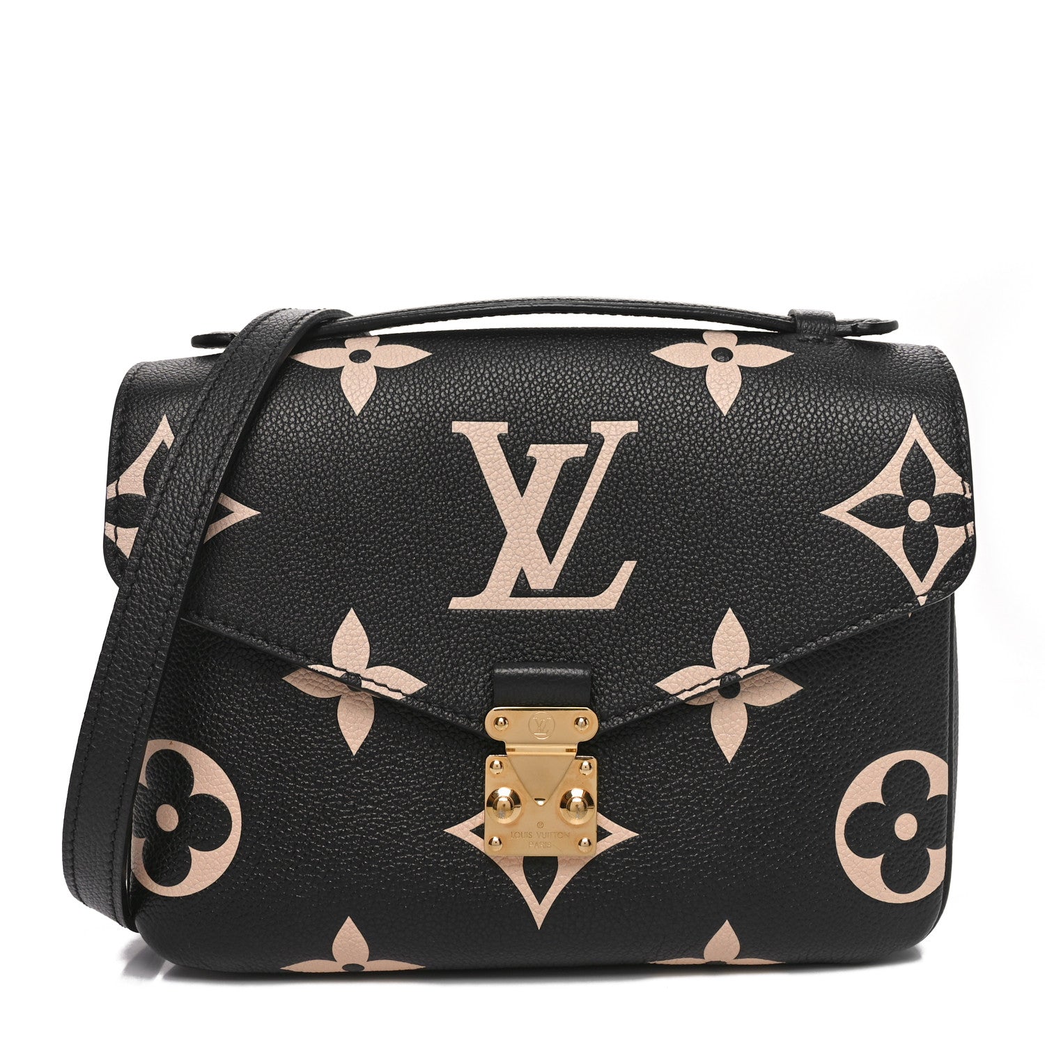 Louis Vuitton Empreinte Monogram Giant Pochette Metis Black Beige 1 of 9