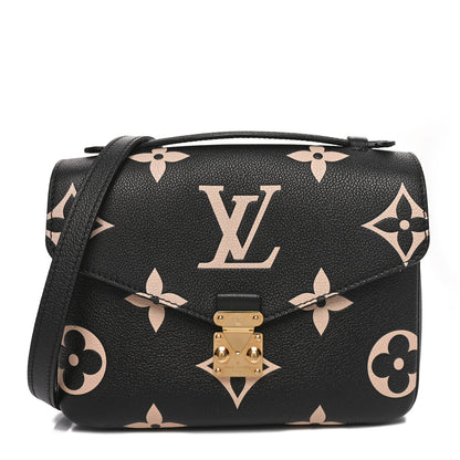 Louis Vuitton Empreinte Monogram Giant Pochette Metis Black Beige 1 of 9