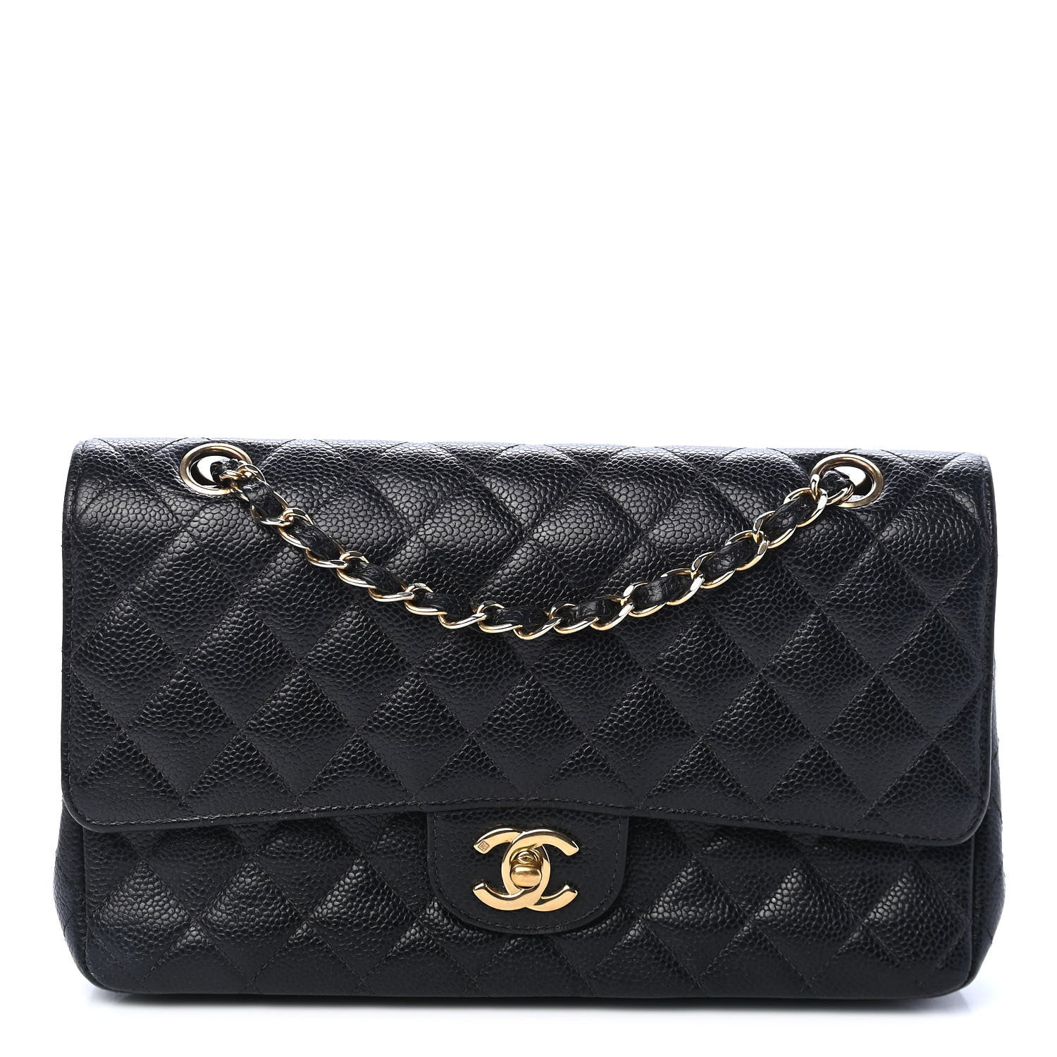 Chanel Caviar Quilted Medium Double Flap Black 1 of 9