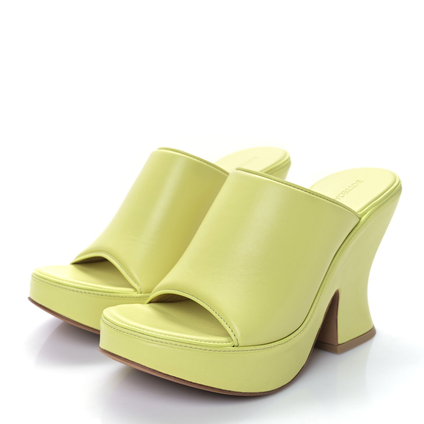 Nappa Lagoon Slide Platform 115 Wedge Sandals 37 Seagrass