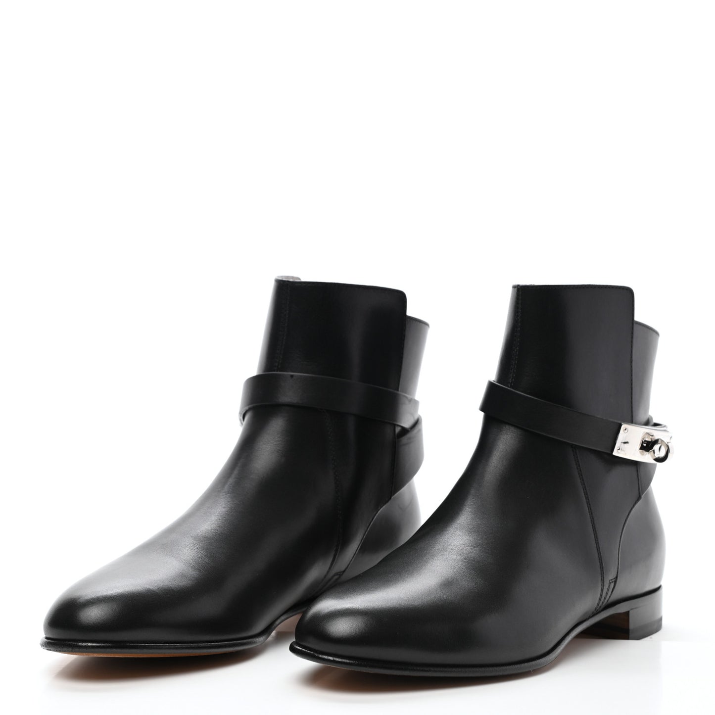 Calfskin Neo Low Boots 38 Black