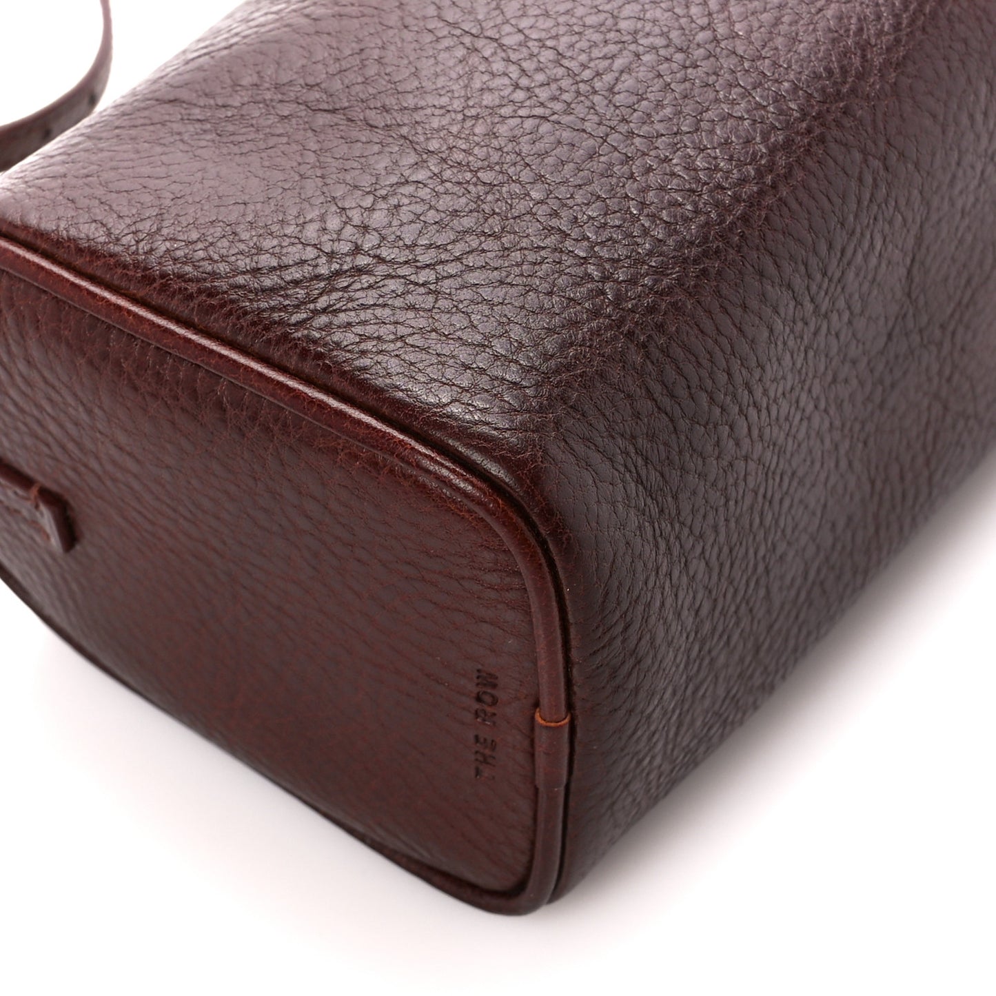 Grained Calfskin 90's Bag Burnt Wood