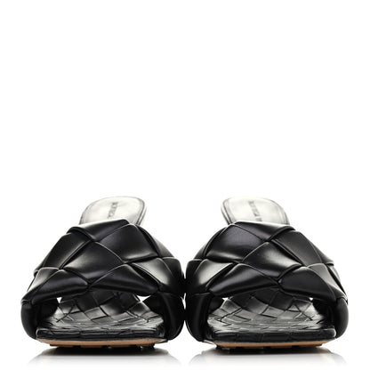 Bottega Veneta Nappa Maxi Intrecciato Lido Mule Sandals 38 Black 2 of 4