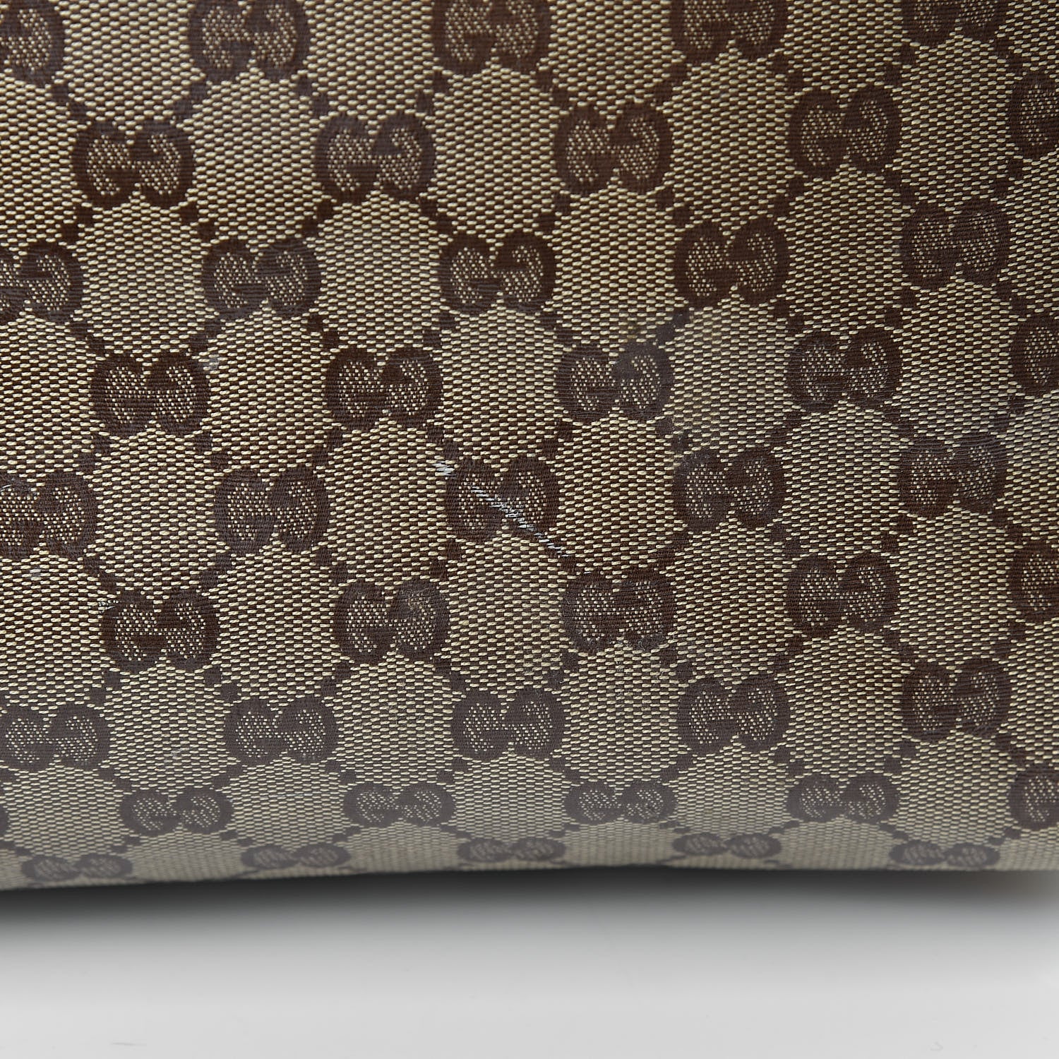 Gucci Crystal Monogram Large Babouska Vertical Shopping Tote Brown 13 of 14