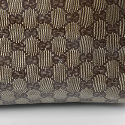 Gucci Crystal Monogram Large Babouska Vertical Shopping Tote Brown 13 of 14