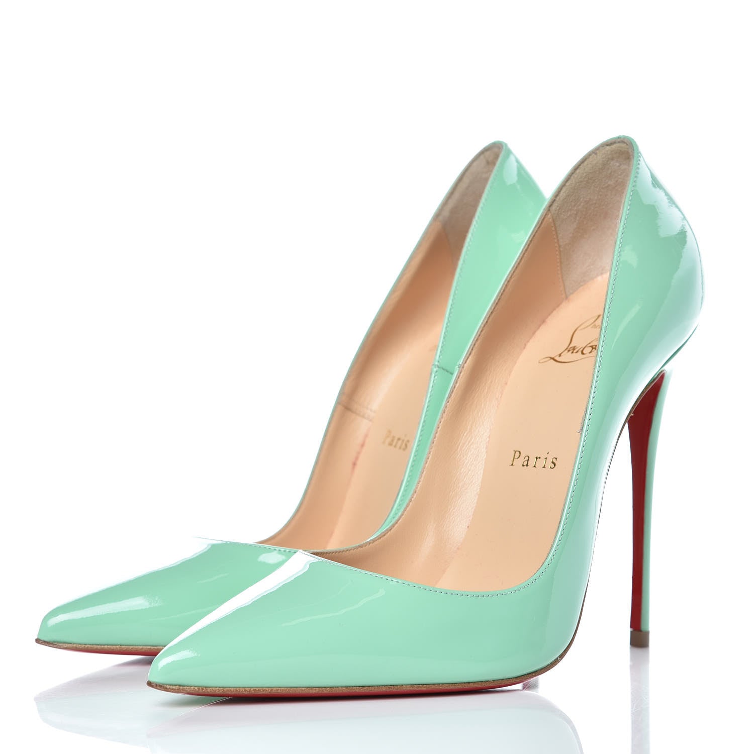 Christian Louboutin Patent So Kate 120 Pumps 38 Opal 2 of 9