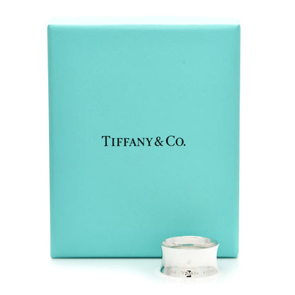 Tiffany Sterling Silver Wide 1837 Ring 62 10 7 of 7