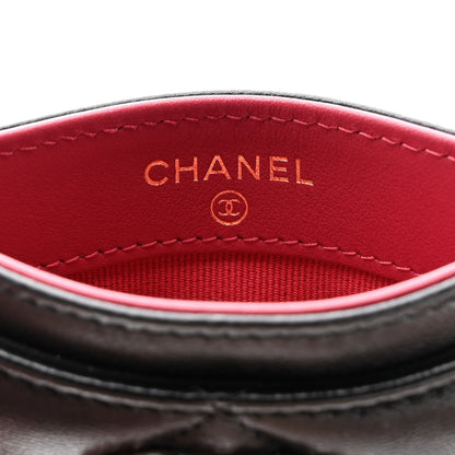 Chanel Lambskin Quilted Chanel 19 Card Holder Black 6 of 8