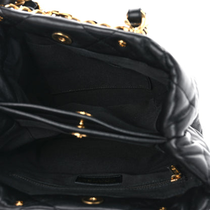 Chanel Lambskin Quilted Small Shopping Bag Black 5 of 10
