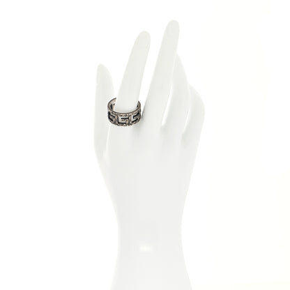Gucci Sterling Silver Wide Square G Band Ring 54 7 2 of 6