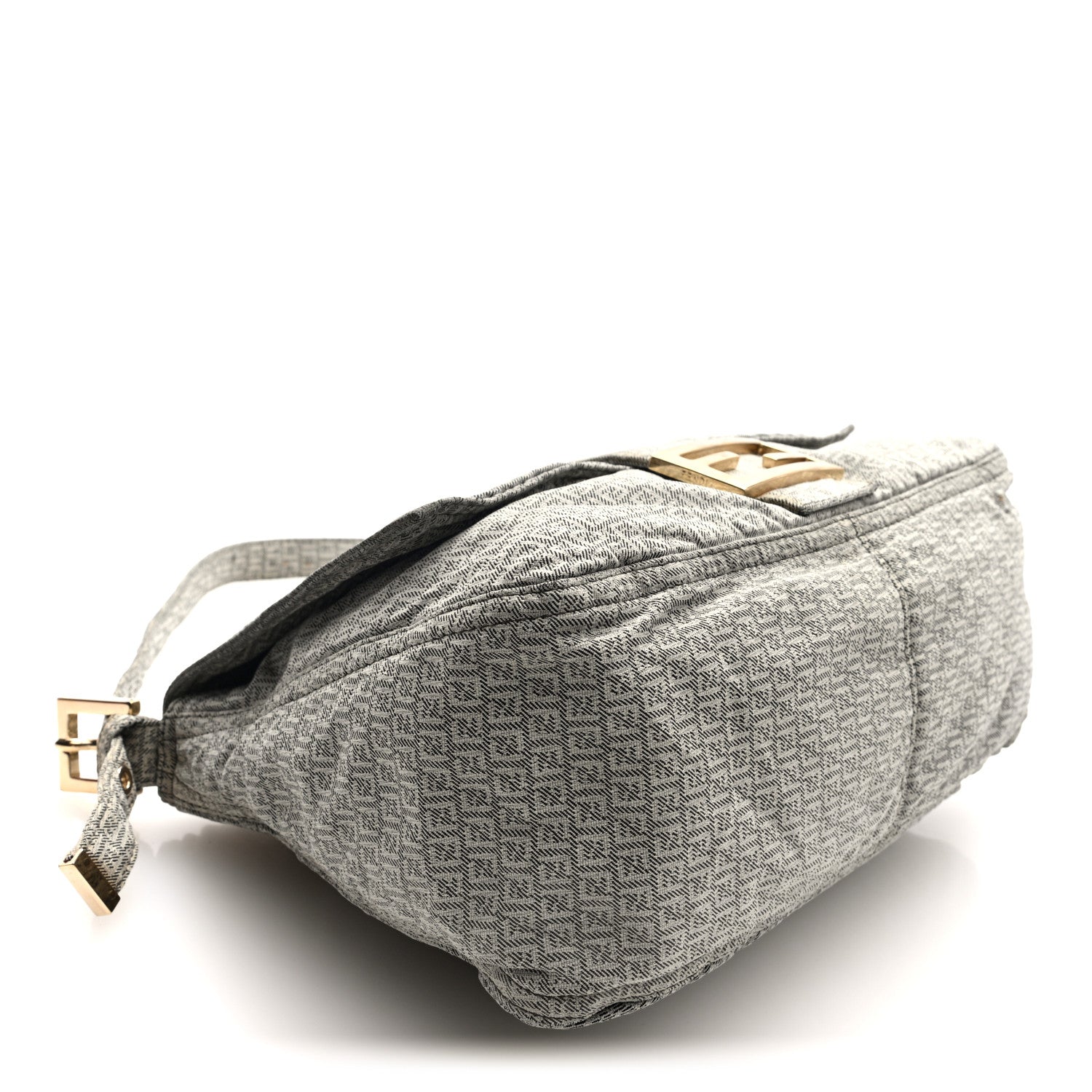 Fendi Zucchino Mama Baguette Grey 4 of 9