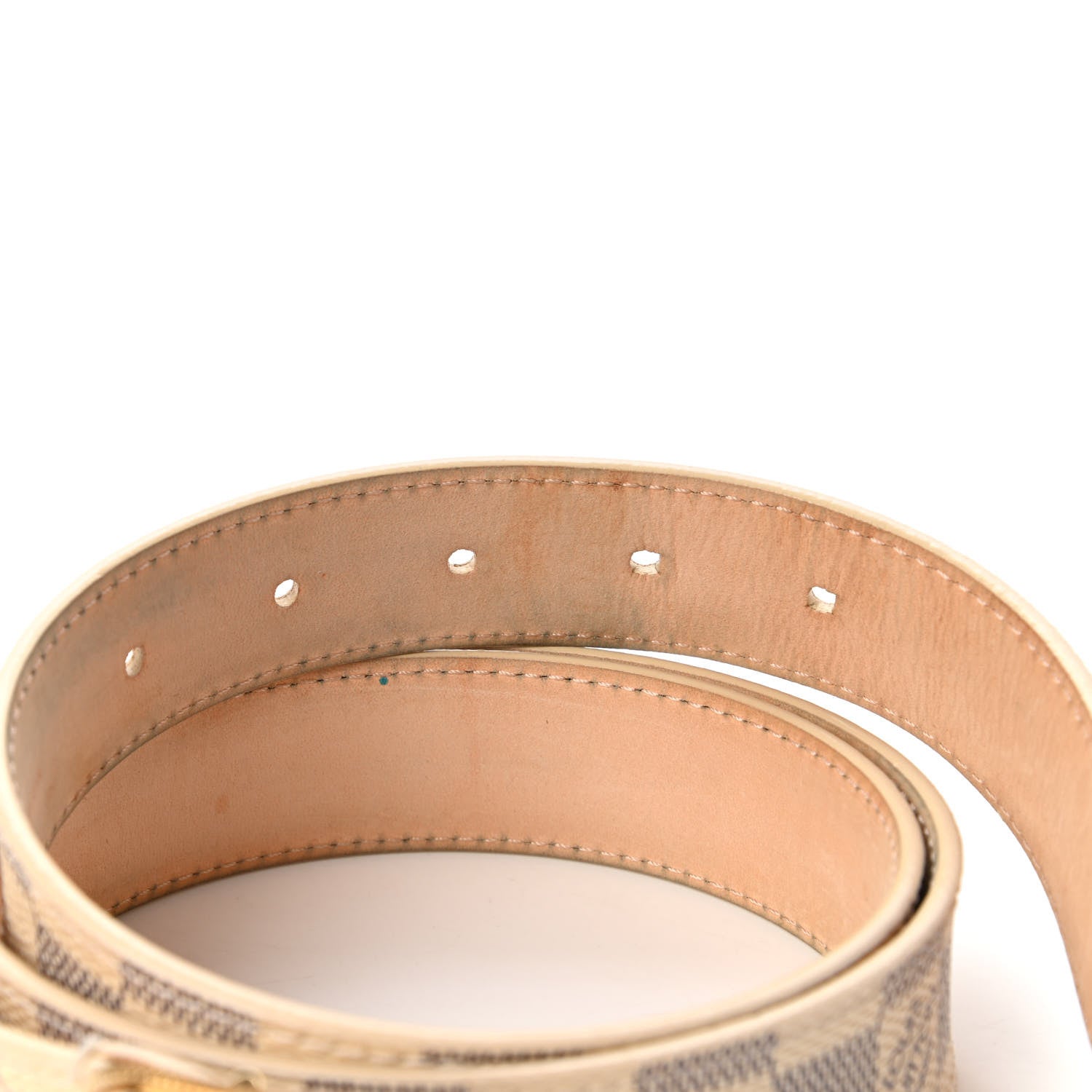 Louis Vuitton Damier Azur 30mm Tresor Belt 90 36 4 of 7