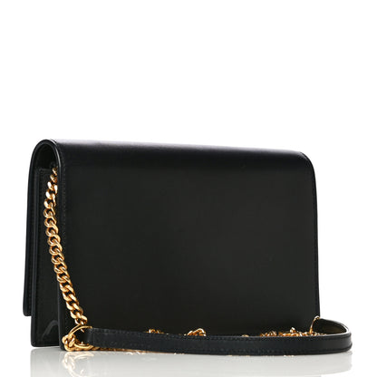 Saint Laurent Smooth Calfskin Classic Monogram Kate Tassel Chain Wallet Black 3 of 21