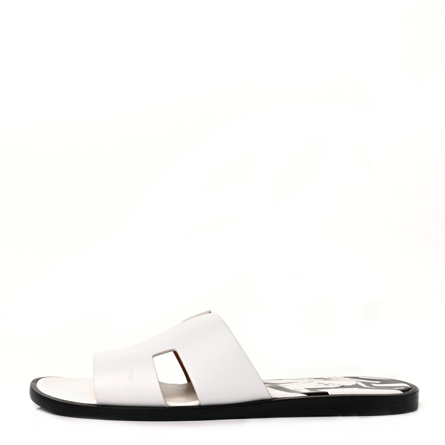 Calfskin Mens Izmir Sandals 46 White