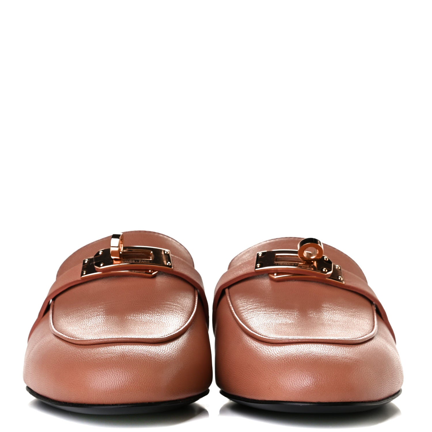Hermes Goatskin Oz Mules 37 Rose Aube 2 of 8