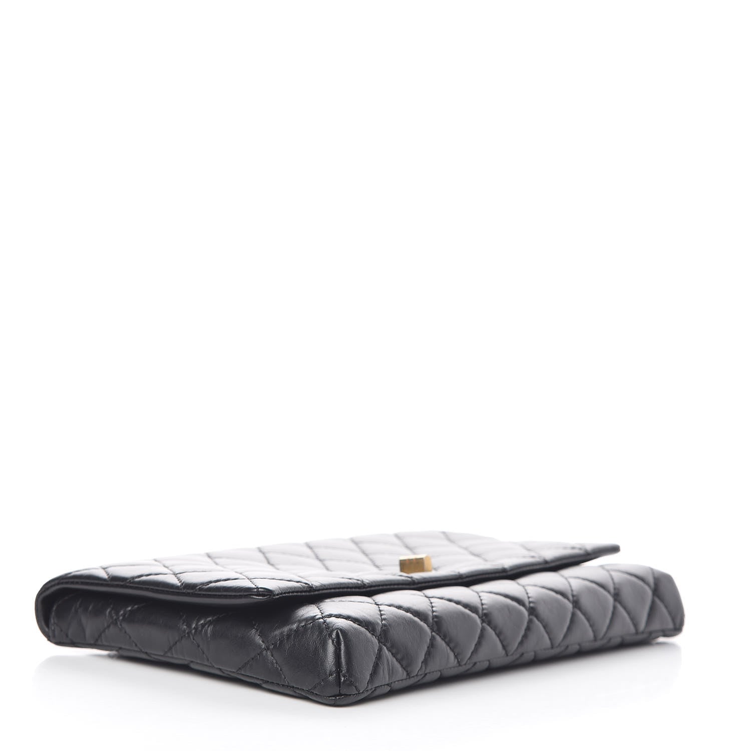 Chanel Aged Calfskin Quilted Reissue 2.55 Clutch Black 4 of 7