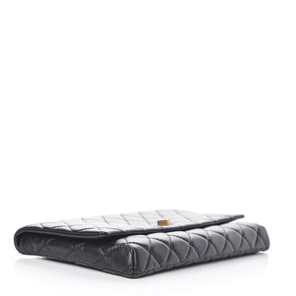 Chanel Aged Calfskin Quilted Reissue 2.55 Clutch Black 4 of 7