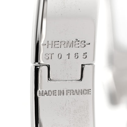 Hermes Enamel Narrow Clic Clac H Bracelet PM White 4 of 5