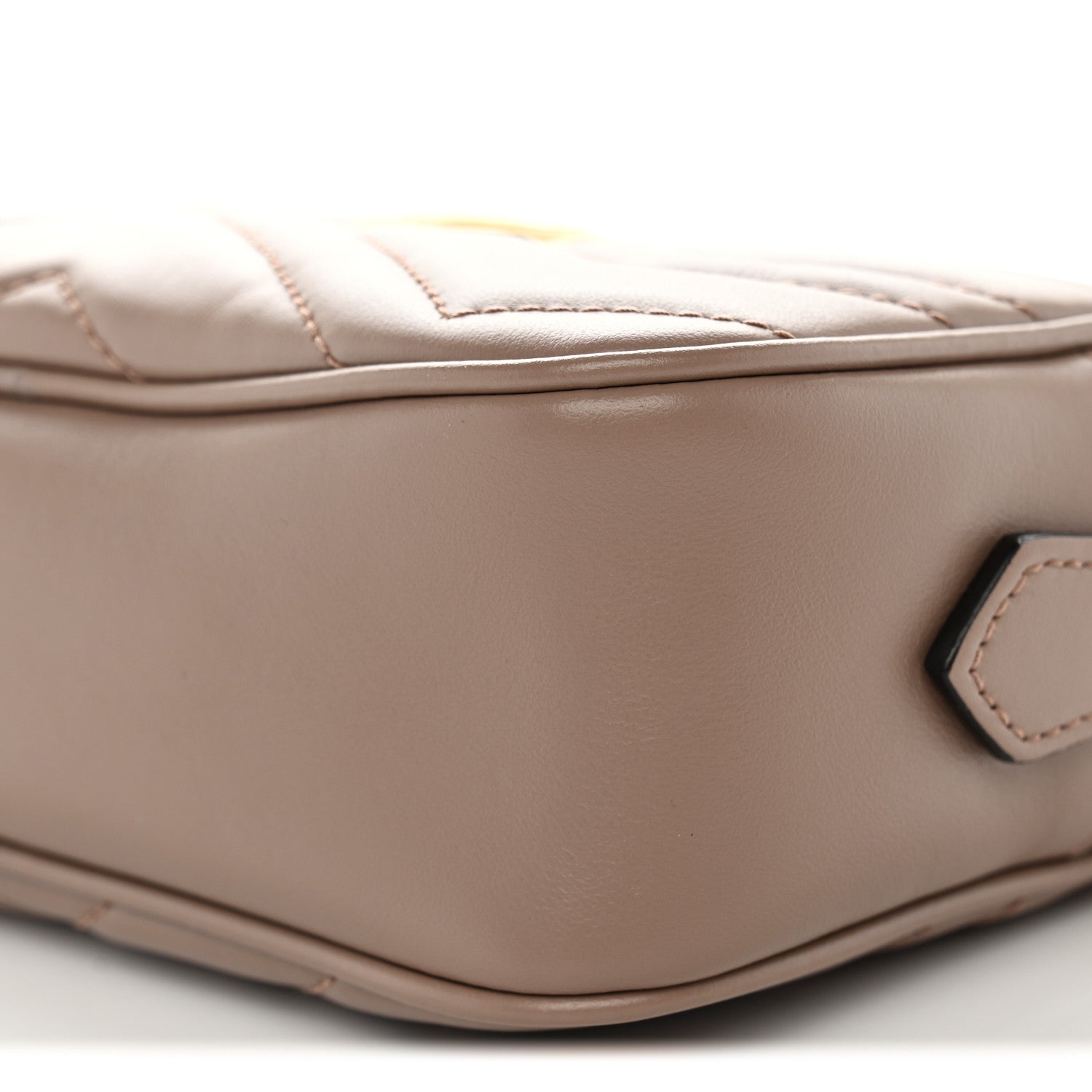Gucci Calfskin Matelasse Mini GG Marmont Camera Bag Porcelain Rose 10 of 11