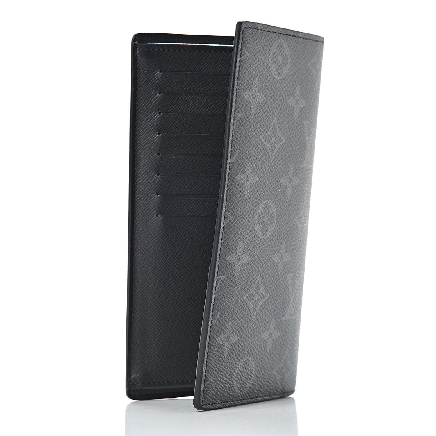 Louis Vuitton Monogram Eclipse Brazza Wallet 3 of 6