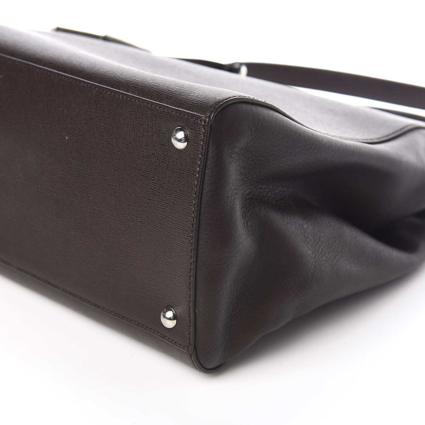 Vitello Elite Regular 2Jours Tote Caffe Noir Navy