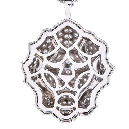 Chanel 18K White Gold Diamond Sous Le Signe du Lion Pendant Necklace 5 of 17
