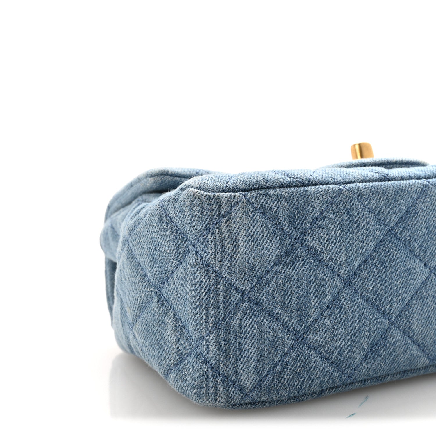 Chanel Denim Quilted Mini Pearl Crush Flap Blue 9 of 11