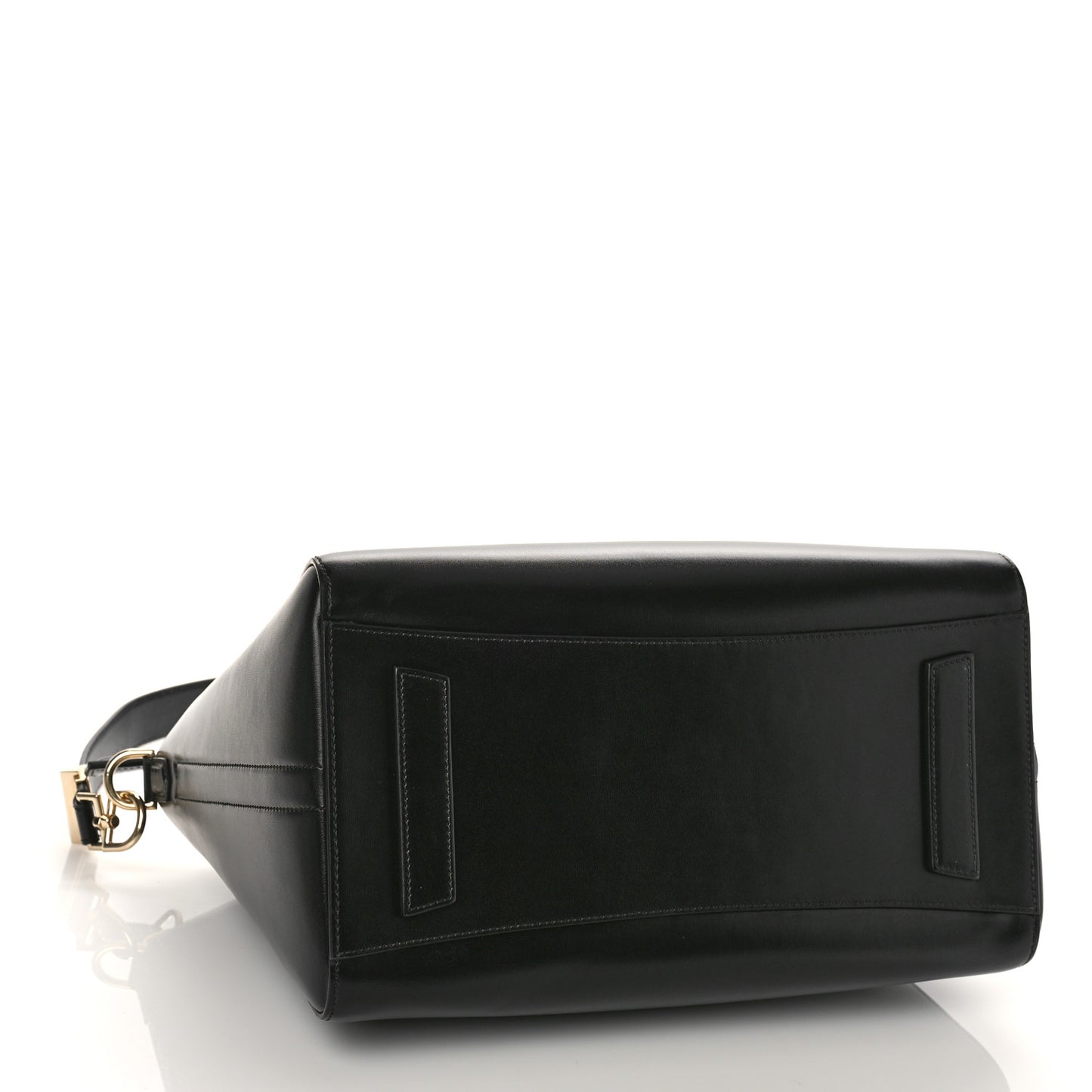 Shiny Lord Calfskin Medium Antigona Black