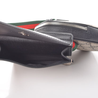 Gucci GG Supreme Monogram Web Belt Bag Black 6 of 8
