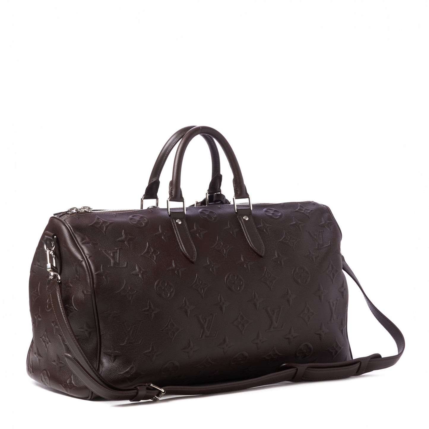 X EDUN Monogram Revelation Keepall 45 Bandouliere Brown