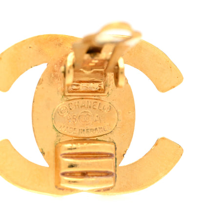 Chanel Metal CC Turnlock Clip On Earrings Gold 5 of 5