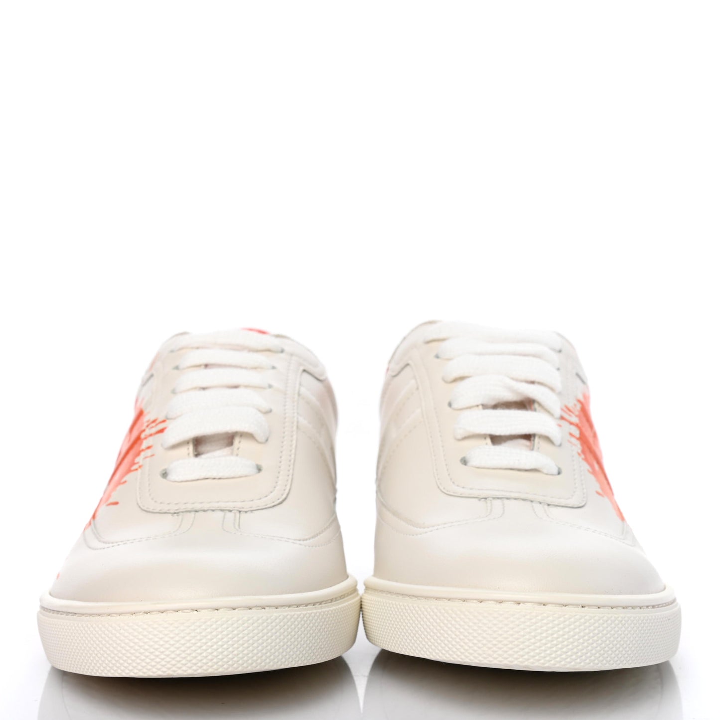 Swift Printed Peinture Fraiche Quicker Sneakers 36.5 White Orange