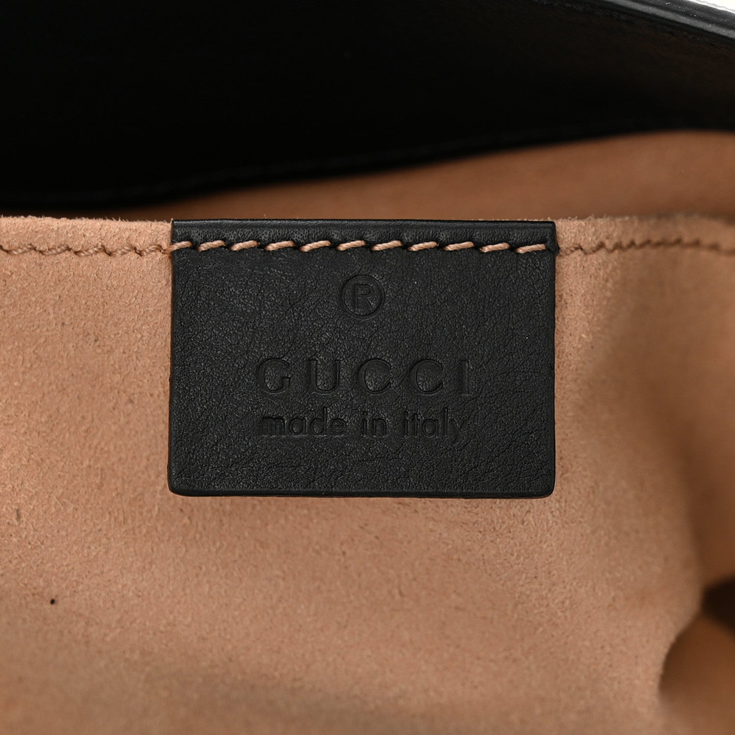 Gucci GG Supreme Monogram Bees Small Padlock Tote Beige Oro Black 6 of 12