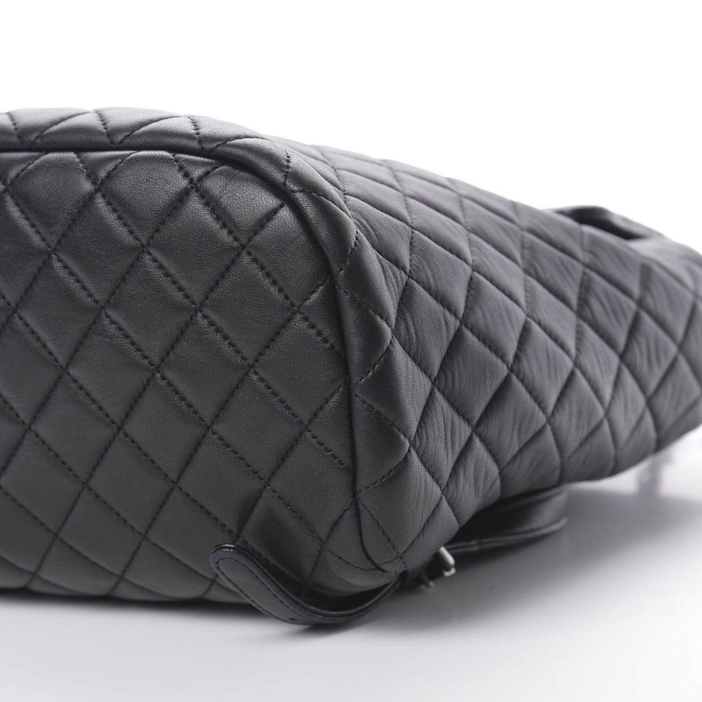 Calfskin Quilted Large Urban Spirit Backpack Black