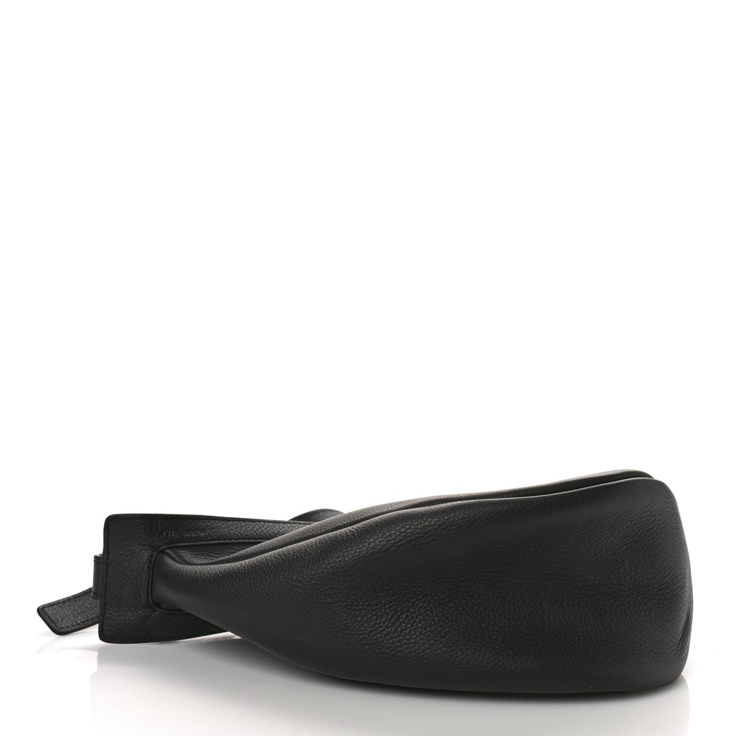 The Row Grained Calfskin Small Slouchy Banana Bag Black 4 of 7