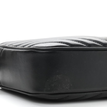 Saint Laurent Calfskin Matelasse Monogram Lou Camera Bag Black 5 of 10