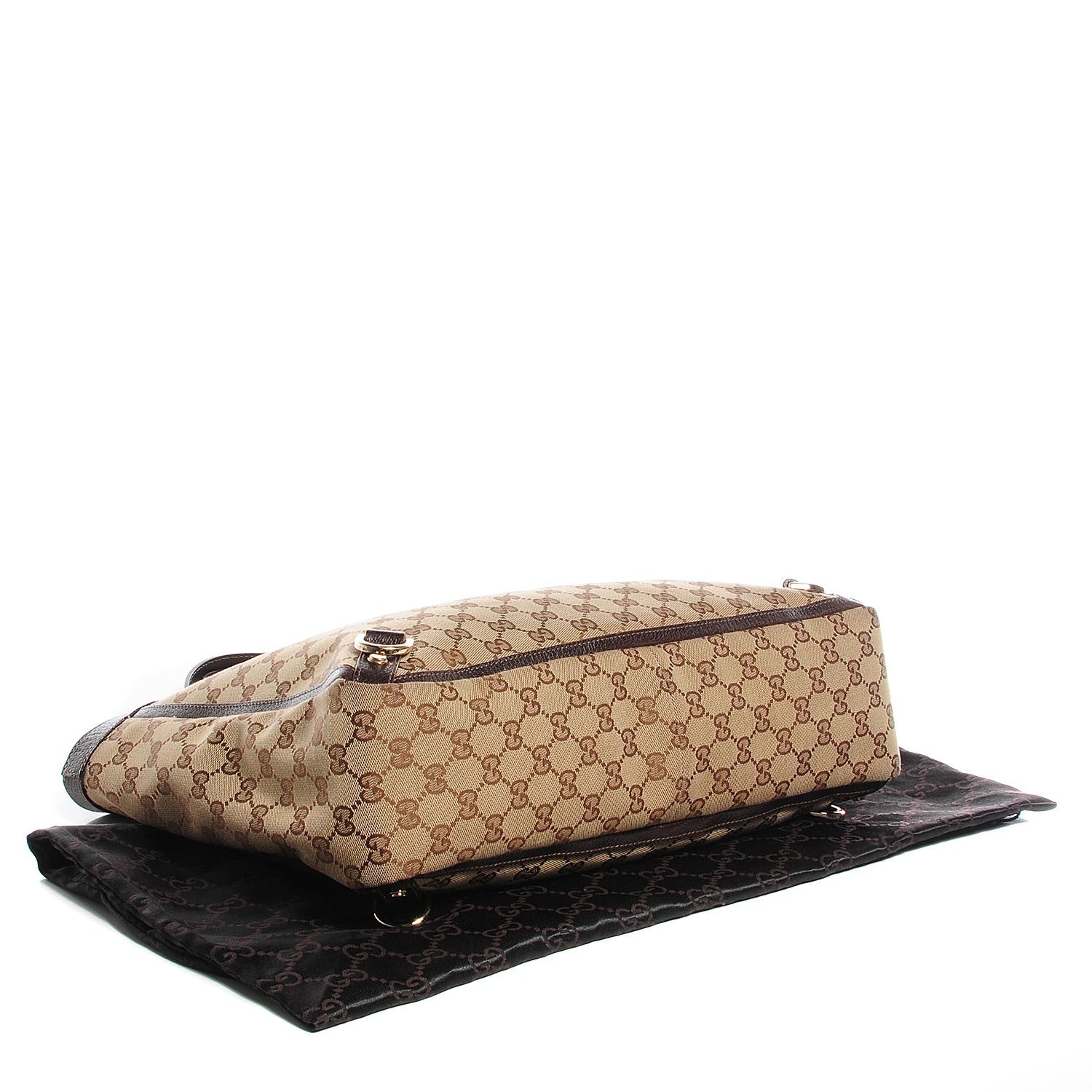 Gucci Monogram Abbey Large Tote Dark Brown 4 of 8