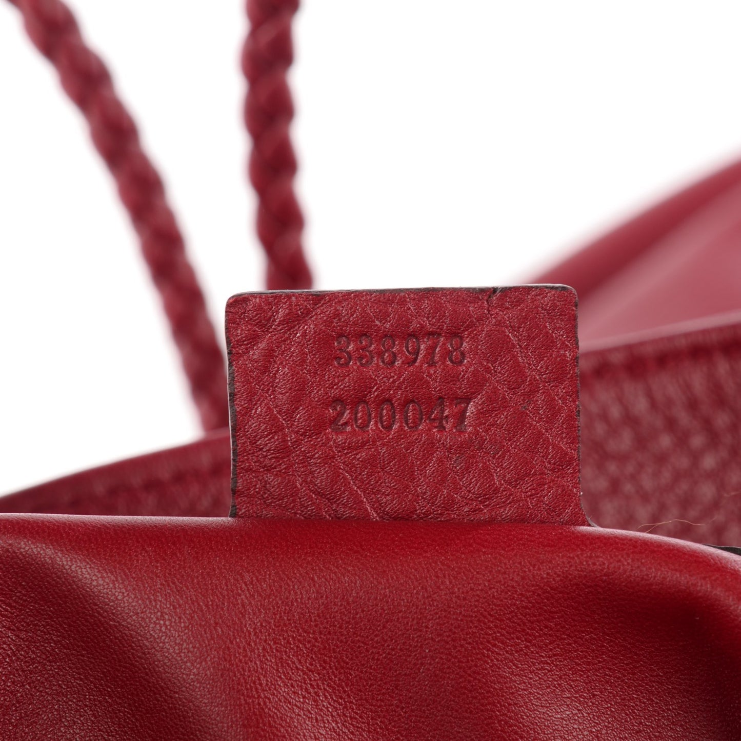 Deerskin Large Hip Bamboo Shoulder Bag Raspberry Candy