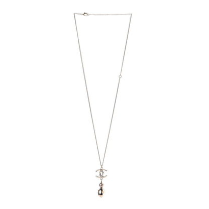 Chanel Pearl CC Drop Necklace Gold 3 of 6