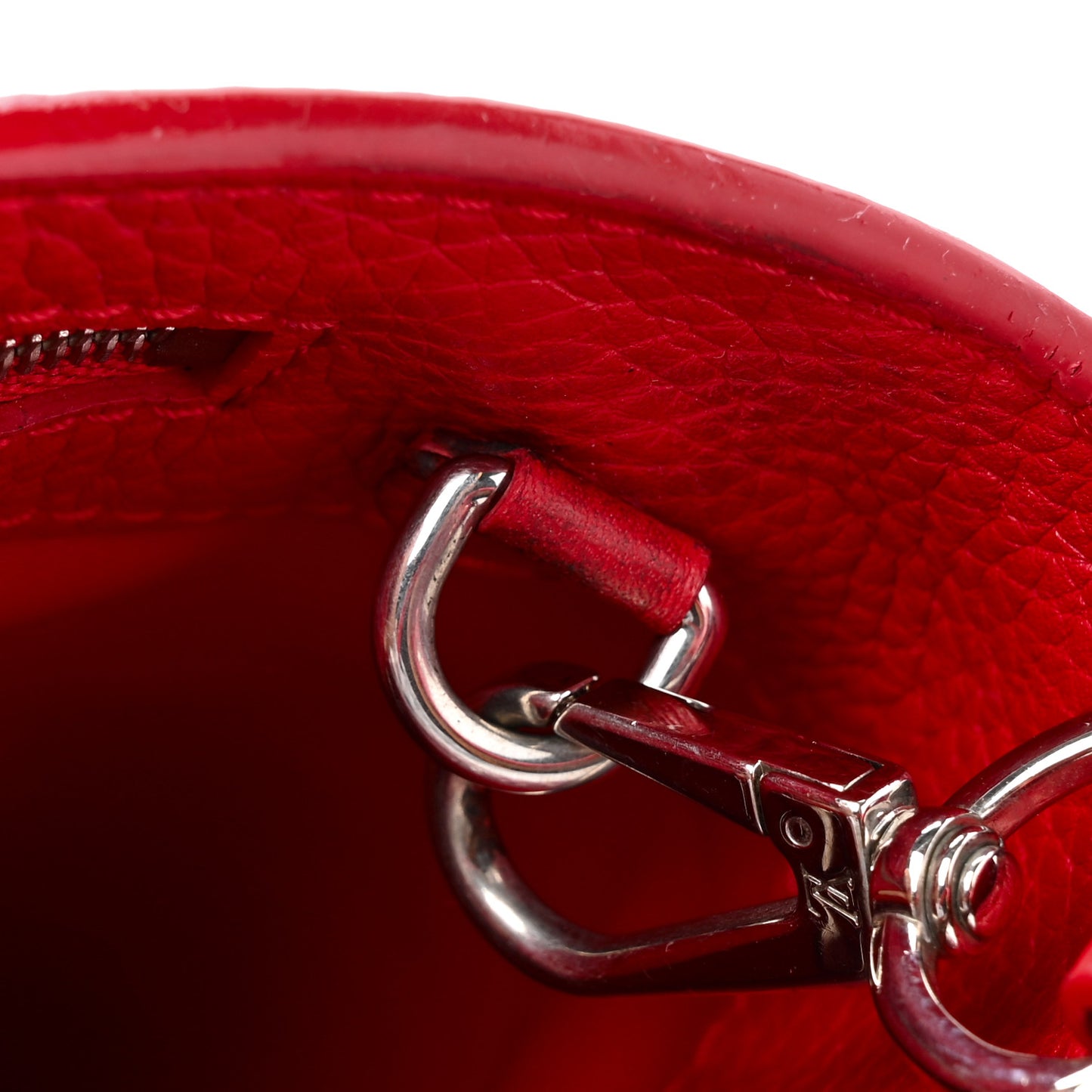 Taurillon Capucines PM Rubis