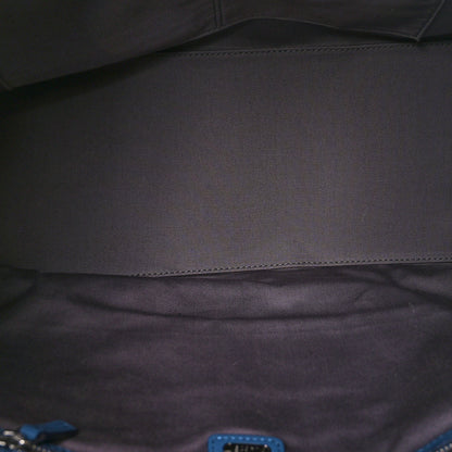 MCM Calfskin Ottomar Monogram Large Klara Hobo Luft Blue 5 of 9