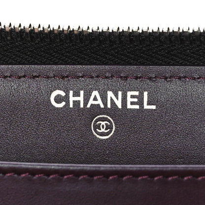 Chanel Caviar Quilted Large Gusset Zip Around Wallet Black 6 of 10