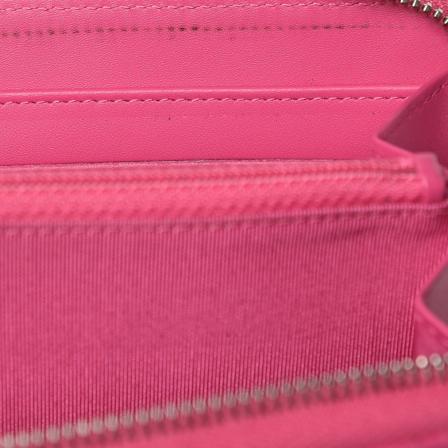 Caviar Quilted Large Gusset Zip Around Wallet Pink