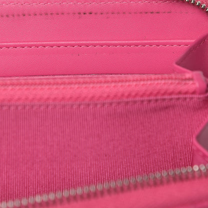 Chanel Caviar Quilted Large Gusset Zip Around Wallet Pink 13 of 16