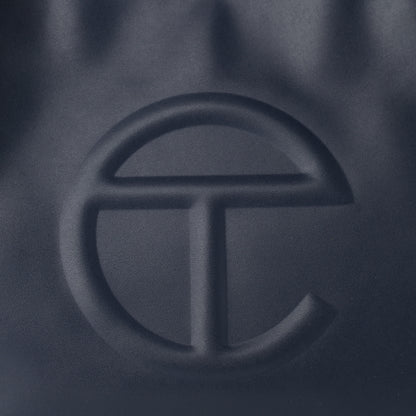 Telfar Vegan Leather Medium Shopping Bag Navy 9 of 12